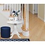 Regency Logan Vinyl Round Stool Ottoman, Naval Blue (N6262NB)~#|#~sp324321076_sc7