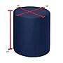 Regency Logan Vinyl Round Stool Ottoman, Naval Blue (N6262NB)~#|#~sp324321079_sc7