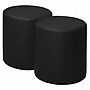 Regency Logan Vinyl Round Ottoman, Black, 2/Set (N6262BK2PK)~#|#~sp324321082_sc7