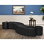 Regency Logan Vinyl Round Ottoman, Black, 2/Set (N6262BK2PK)~#|#~sp324321083_sc7