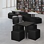 Regency Jean Vinyl Square Ottoman, Black, 4/Set (N6263BK4PK)~#|#~sp324321144_sc7