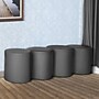 Regency Logan Vinyl Round Ottoman, Grey, 4/Set (N6262GY4PK)~#|#~sp324321149_sc7