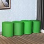 Regency Logan Vinyl Round Ottoman, Envy Green, 4/Set (N6262EG4PK)~#|#~sp324321154_sc7