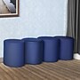 Regency Logan Vinyl Round Ottoman, Naval Blue, 4/Set (N6262NB4PK)~#|#~sp324321159_sc7