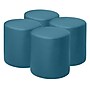 Regency Logan Vinyl Round Ottoman, Peacock Teal, 4/Set (N6262PT4PK)~#|#~sp324321176_sc7