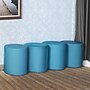 Regency Logan Vinyl Round Ottoman, Peacock Teal, 4/Set (N6262PT4PK)~#|#~sp324321177_sc7
