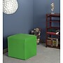 Regency Jean Vinyl Square Stool Ottoman, Envy Green (N6263EG)~#|#~sp324321184_sc7