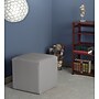 Regency Jean Vinyl Square Stool Ottoman, Grey (N6263GY)~#|#~sp324321205_sc7