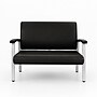 Regency Welcome 46"W Vinyl Loveseat, Black (CH3903BVL)~#|#~sp324321226_sc7