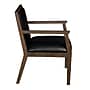 Regent WallGuard Vinyl Guest Chair, Neo Walnut/Black (9875NWBK)~#|#~sp324321306_sc7