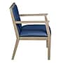 Regent WallGuard Vinyl Guest Chair, Noble Oak/Navy Blue (9875NONV)~#|#~sp324321320_sc7