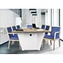 Regent WallGuard Vinyl Guest Chair, Noble Oak/Navy Blue (9875NONV)~#|#~sp324321326_sc7