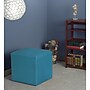 Regency Jean Vinyl Square Stool Ottoman, Peacock Teal (N6263PT)~#|#~sp324321329_sc7