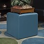 Regency Jean Vinyl Square Stool Ottoman, Peacock Teal (N6263PT)~#|#~sp324321330_sc7