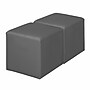 Regency Jean Vinyl Square Ottoman, Grey, 2/Set (N6263GY2PK)~#|#~sp324321439_sc7