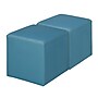 Regency Jean Vinyl Square Ottoman, Peacock Teal, 2/Set (N6263PT2PK)~#|#~sp324321444_sc7