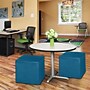 Regency Jean Vinyl Square Ottoman, Peacock Teal, 2/Set (N6263PT2PK)~#|#~sp324321445_sc7