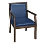 Regent WallGuard Vinyl Guest Chair, Neo Walnut/Navy Blue (9875NWNV)~#|#~sp324321514_sc7