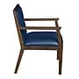 Regent WallGuard Vinyl Guest Chair, Neo Walnut/Navy Blue (9875NWNV)~#|#~sp324321516_sc7