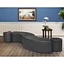 Regency Aurora Vinyl Curved Ottoman, Grey, 2/Set (N6265GY2PK)~#|#~sp324321678_sc7