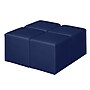 Regency Jean Vinyl Square Ottoman, Naval Blue, 4/Set (N6263NB4PK)~#|#~sp324321684_sc7