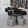 Regency Jean Vinyl Square Ottoman, Grey, 4/Set (N6263GY4PK)~#|#~sp324321690_sc7