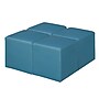 Regency Jean Vinyl Square Ottoman, Peacock Teal, 4/Set (N6263PT4PK)~#|#~sp324321698_sc7