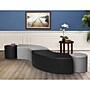 Regency Aurora Vinyl Curved Ottoman, Grey (N6265GY)~#|#~sp324321909_sc7