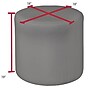 Regency Logan Vinyl Round Stool Ottoman, Grey (N6262GY)~#|#~sp324321920_sc7