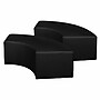 Regency Aurora Vinyl Curved Ottoman, Black, 2/Set (N6265BK2PK)~#|#~sp324321961_sc7