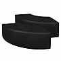 Regency Aurora Vinyl Curved Ottoman, Black, 2/Set (N6265BK2PK)~#|#~sp324321963_sc7