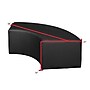 Regency Aurora Vinyl Curved Ottoman, Black, 2/Set (N6265BK2PK)~#|#~sp324321964_sc7