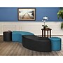 Regency Aurora Vinyl Curved Ottoman, Peacock Teal (N6265PT)~#|#~sp324321971_sc7