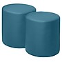 Regency Logan Vinyl Round Ottoman, Peacock Teal, 2/Set (N6262PT2PK)~#|#~sp324321976_sc7