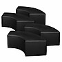 Regency Aurora Vinyl Curved Ottoman, Black, 4/Set (N6265BK4PK)~#|#~sp324321998_sc7