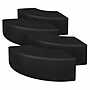 Regency Aurora Vinyl Curved Ottoman, Black, 4/Set (N6265BK4PK)~#|#~sp324322000_sc7