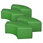 Regency Aurora Vinyl Curved Ottoman, Envy Green, 4/Set (N6265EG4PK)~#|#~sp324322004_sc7