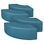 Regency Aurora Vinyl Curved Ottoman, Peacock Teal, 4/Set (N6265PT4PK)~#|#~sp324322017_sc7