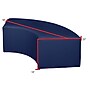 Regency Aurora Vinyl Curved Ottoman, Naval Blue, 4/Set (N6265NB4PK)~#|#~sp324322038_sc7