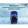 Emerson Portable Bluetooth® 12" Party Speaker with Flame Lighting, Black (EDS-1220)~#|#~sp324323157_sc7