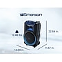 Emerson Portable Bluetooth® 12" Party Speaker with Flame Lighting, Black (EDS-1220)~#|#~sp324323158_sc7