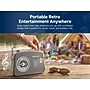 Emerson Retro Rechargeable Portable Bluetooth Radio, Gray (EAS-3009-GY)~#|#~sp324381446_sc7