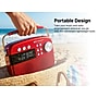 Emerson Retro Rechargeable Portable Bluetooth Radio, Red (EAS-3010-RD)~#|#~sp324381456_sc7