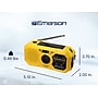 Emerson Emergency AM/FM Radio with Weather Band and Power Bank, Yellow (ER-7050)~#|#~sp324381630_sc7