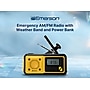 Emerson Emergency AM/FM Radio with Weather Band and Power Bank, Yellow (ER-7051)~#|#~sp324381639_sc7