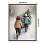 Amanti Art Bringing Home Christmas by Ohkimiko Framed Canvas Wall Art Print, 18"W x 24"H (A426710431185)~#|#~sp324385146_sc7