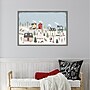 Amanti Art Christmas Village II Day by Laura Marshall Framed Canvas Wall Art Print, 33"W x 23"H (A42675456669)~#|#~sp324385202_sc7