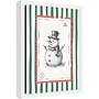 Amanti Art Happy Snowman Stamp by Jolly and Dash Framed Canvas Wall Art Print, 10"W x 13"H (A426710431688)~#|#~sp324385227_sc7