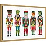 Amanti Art Holiday Nutcrackers I by Farida Zaman Framed Canvas Wall Art Print, 23"W x 16"H (A42678027670)~#|#~sp324385245_sc7