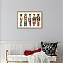 Amanti Art Holiday Nutcrackers I by Farida Zaman Framed Canvas Wall Art Print, 23"W x 16"H (A42678027670)~#|#~sp324385251_sc7